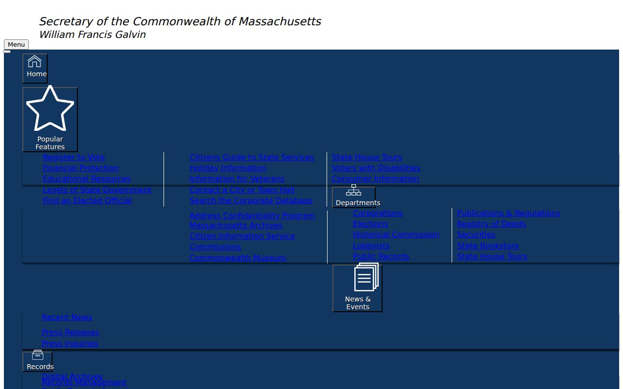 Haverhill resident records corporation filing search in Massachusetts